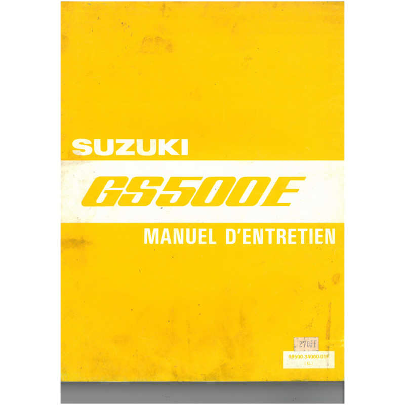 GS500E - Manuel Entretien Suzuki