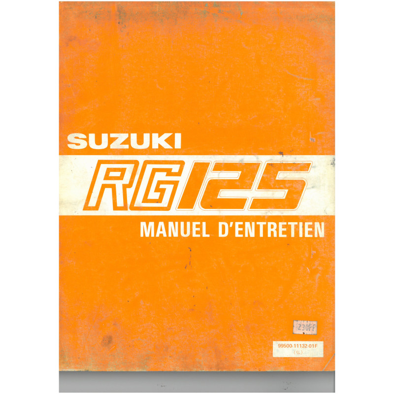 RG 125 - Manuel Entretien Suzuki