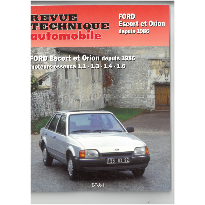 Escort Orion Ess. 86- Revue Technique Ford
