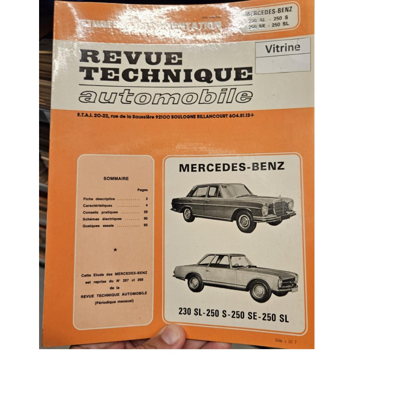 copy of 230SL 250SL Revue Technique Mercedes
