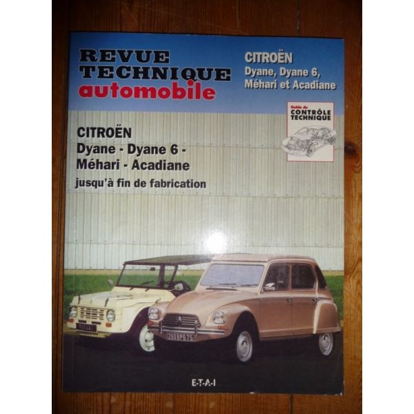Dyane Mehari Acadiane Revue Technique Citroen