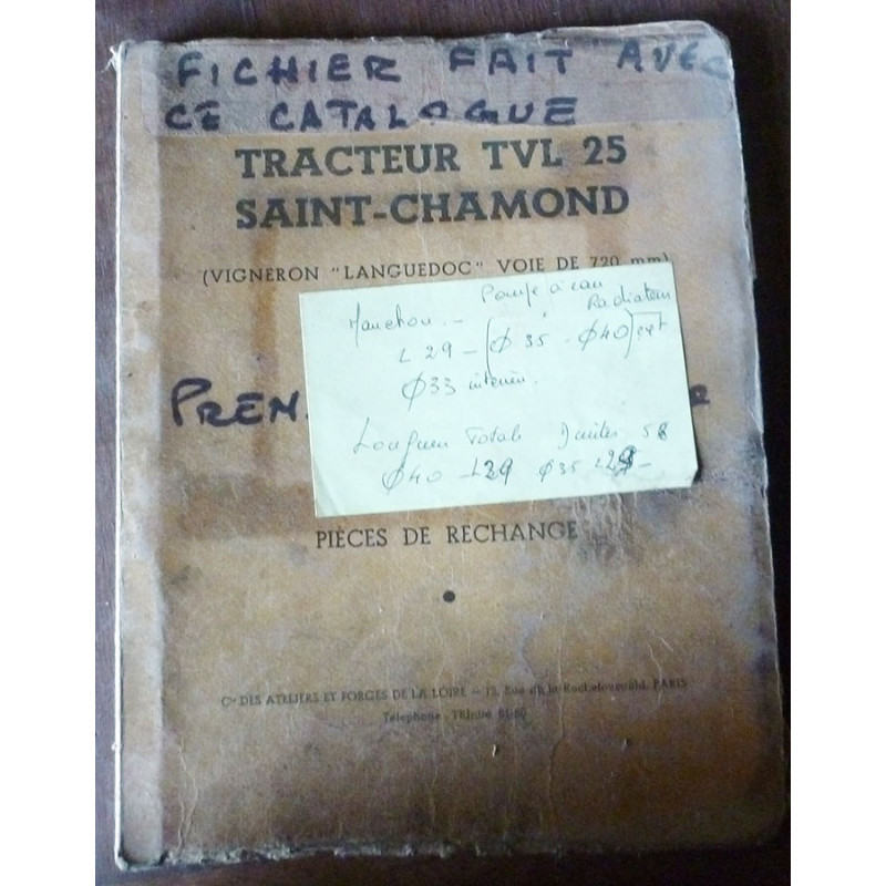 TVL25 - Catalogue de Pièces ST-CHAMOND