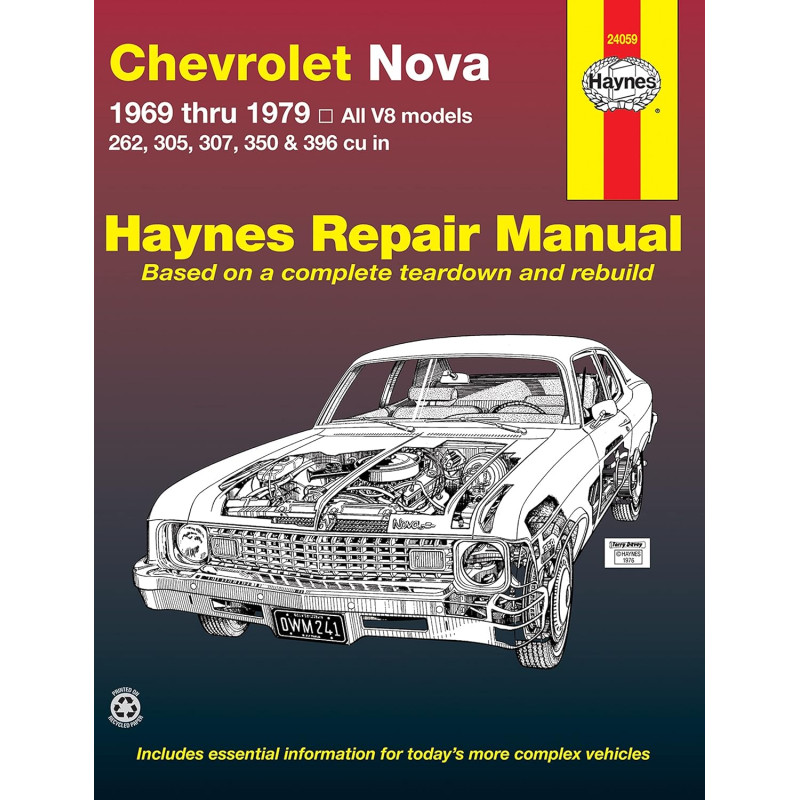 Nova 69-79 Revue technique Haynes CHEVROLET Anglais