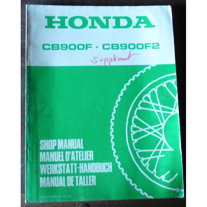 CB900F - Manuel Atelier Sup HONDA