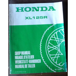 XL125R SUP - Manuel Atelier HONDA