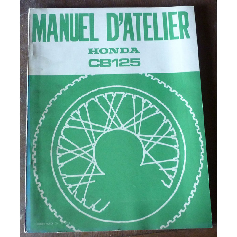 CB125 - Manuel entretien HONDA