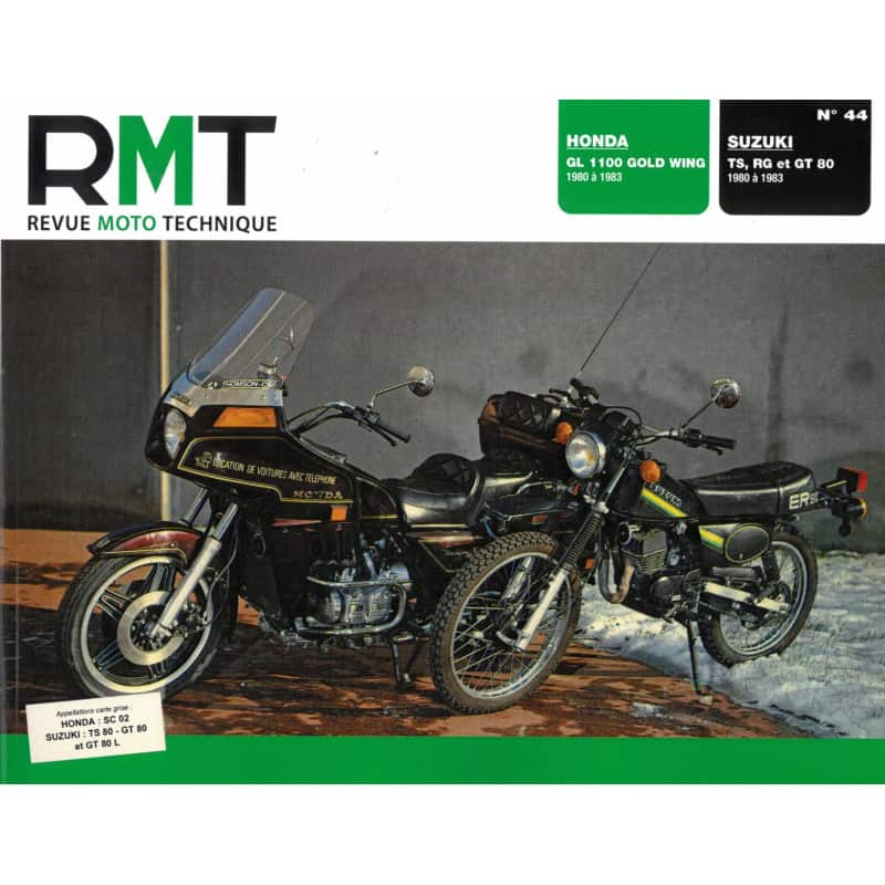 GL1100 TS RG GT80 Revue Technique moto Honda Suzuki