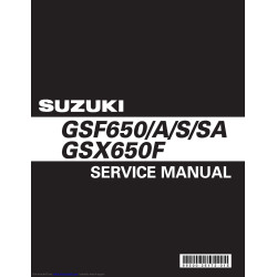 GSF GSX-F 650 07 - Manuel cles USB SUZUKI Anglais