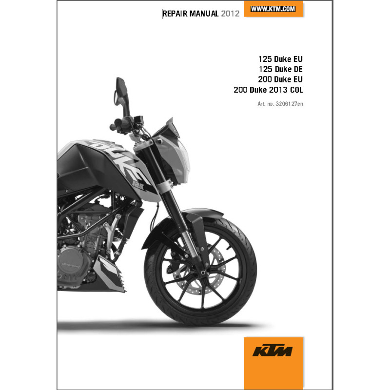 DUKE 125 12 - Manuel cles USB KTM Anglais