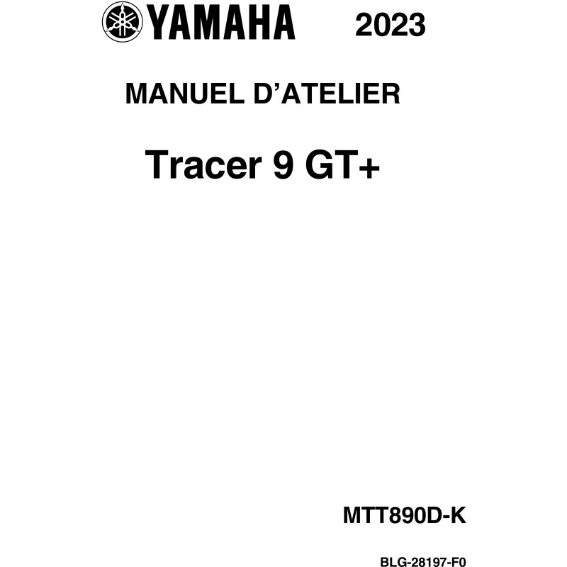 Tracer 9 GT+ 23 - Manuel cles USB YAMAHA