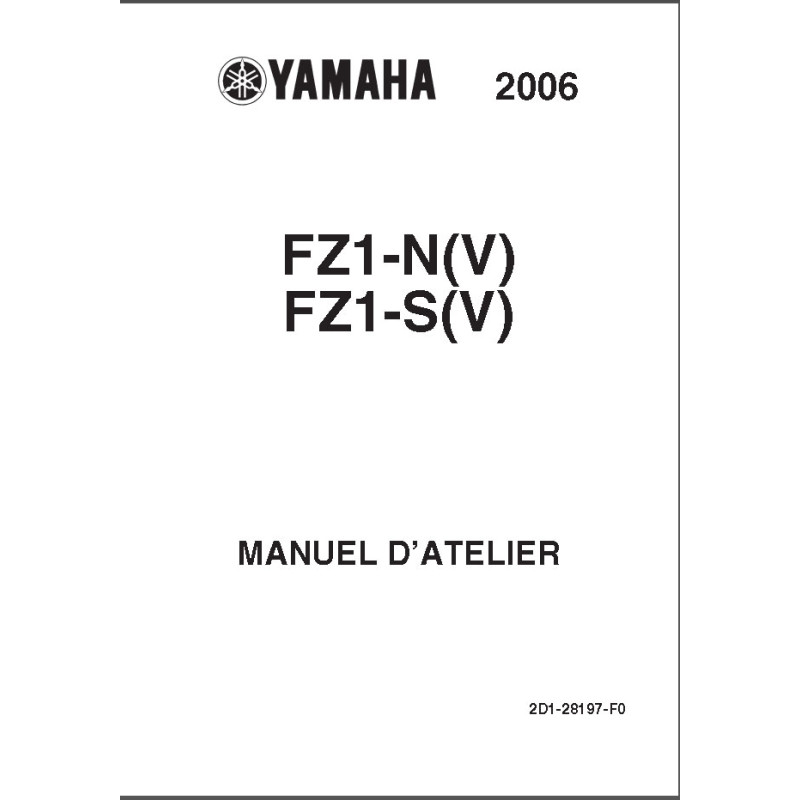 Fazer 800 - FZ8 06  - Manuel cles USB YAMAHA FR