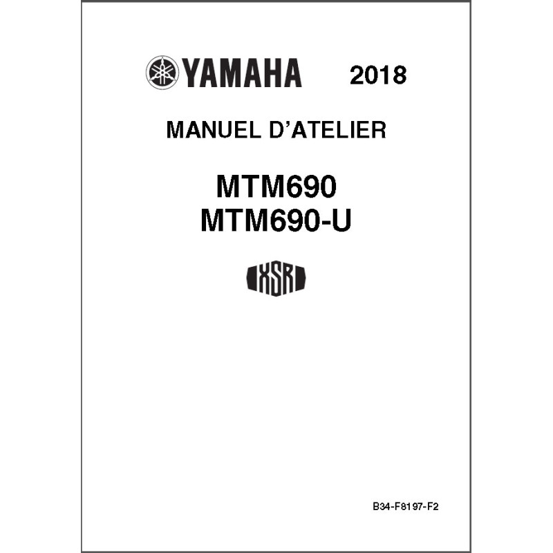 XSR 700 18-21 - Manuel cles USB YAMAHA