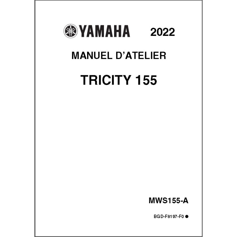 Tricity 155 22-23 - Manuel cles USB YAMAHA Fr