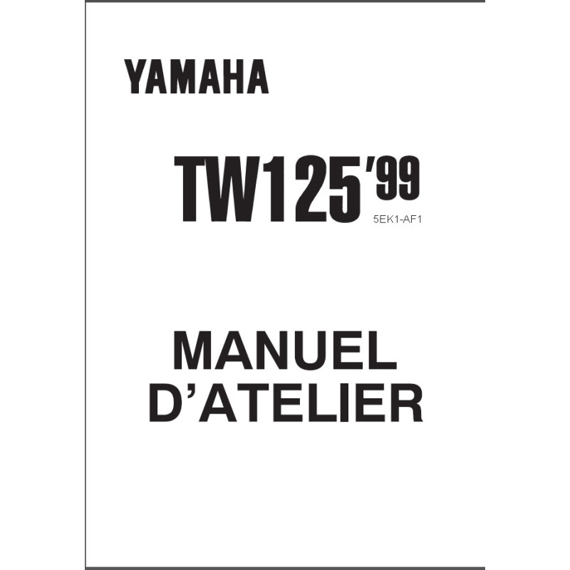 TW 125 99-01 - Manuel cles USB YAMAHA Fr