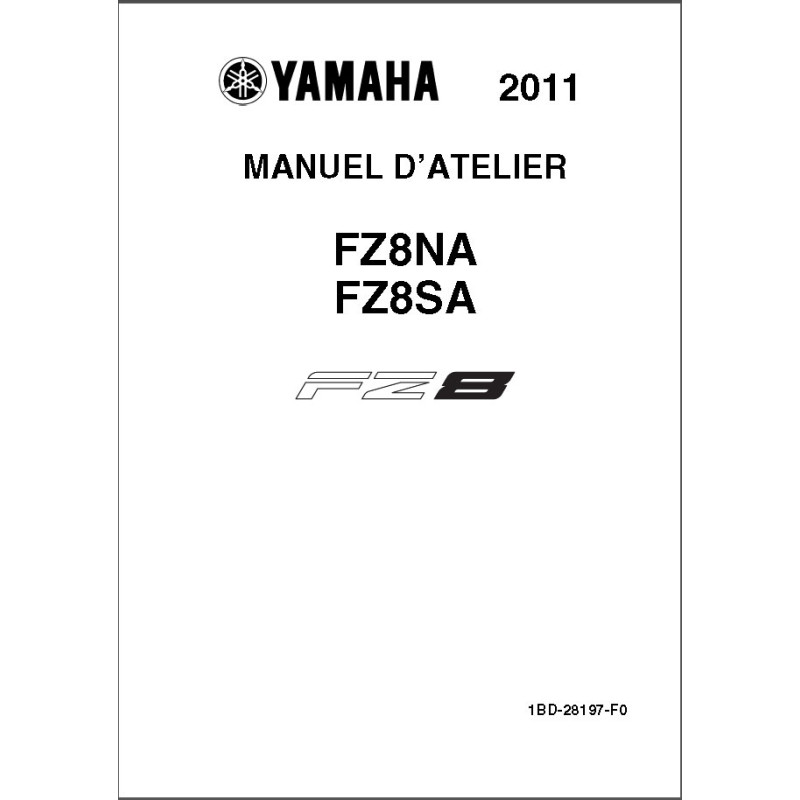 Fazer 800 - FZ8 11  - Manuel cles USB YAMAHA FR