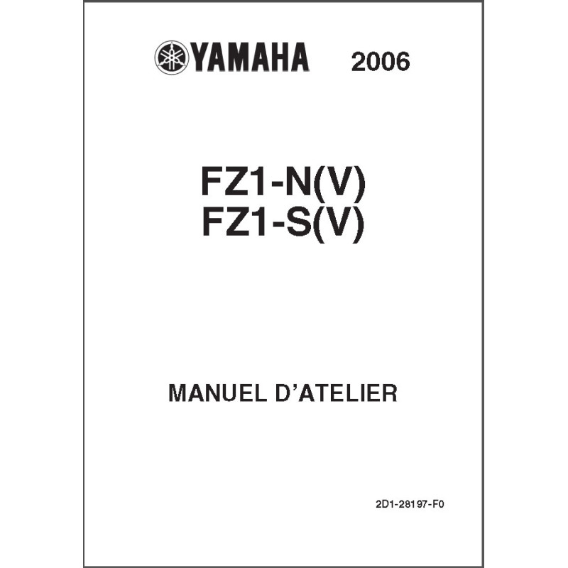 Fazer 1000 - FZ1 06 - Manuel cles USB YAMAHA FR