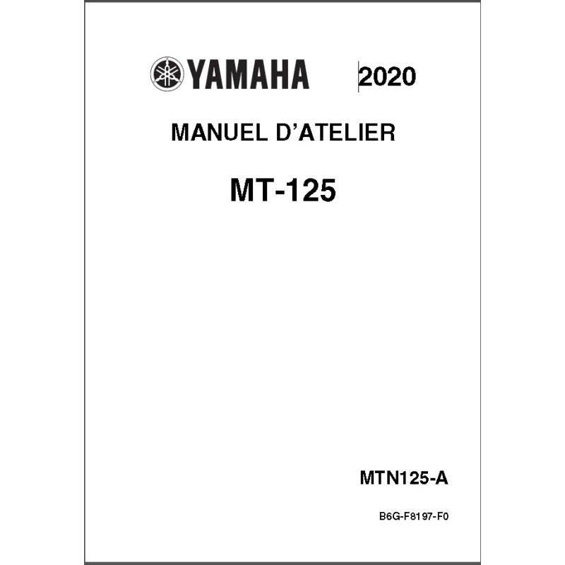 MT125 20 - Manuel cles USB YAMAHA Fr