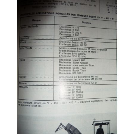 413 413F Revue Technique Agricole Deutz