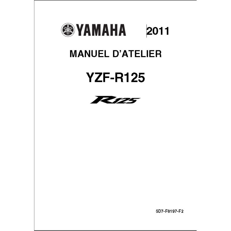 YZF-R125 11-13 - Manuel cles USB YAMAHA Fr