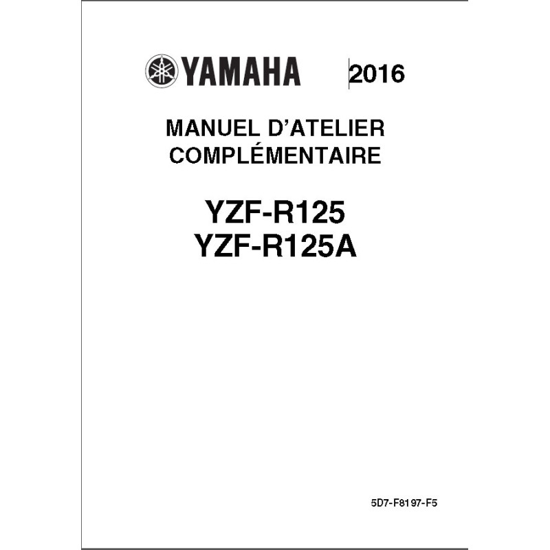 YZF-R125 16 - Manuel cles USB YAMAHA Fr