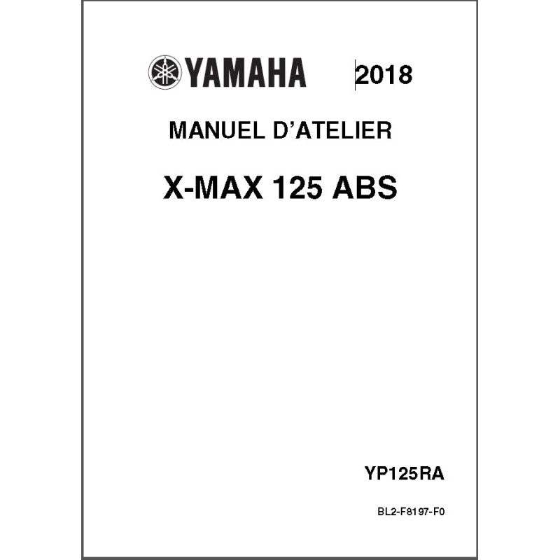 XMAX 125 ABS 18-20 - Manuel cles USB YAMAHA