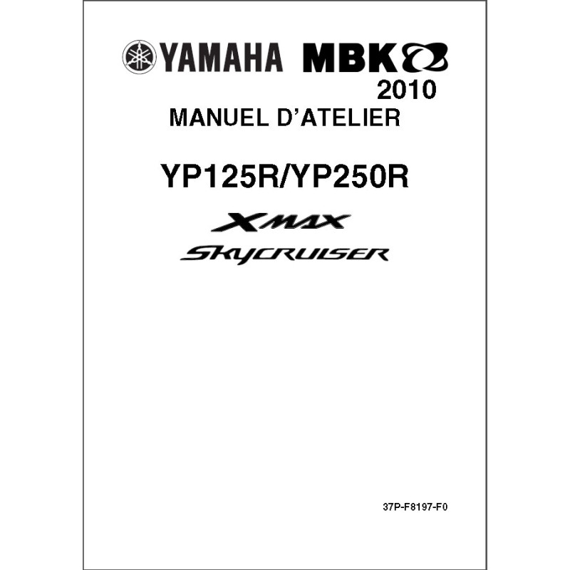 XMAX Skycruiser 125-250 10-11 - Manuel cles USB YAMAHA MBK