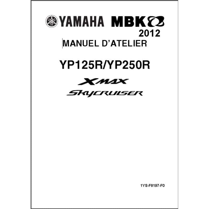 XMAX Skycruiser 125-250 12-13 - Manuel cles USB YAMAHA MBK