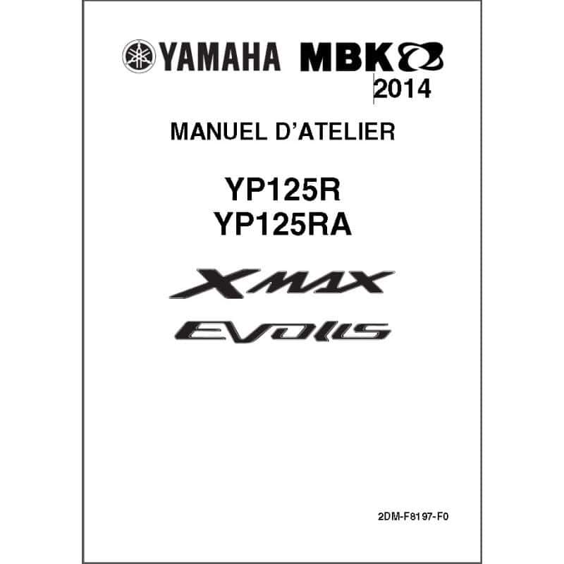 XMAX Evolis 125 14-16 - Manuel cles USB YAMAHA MBK