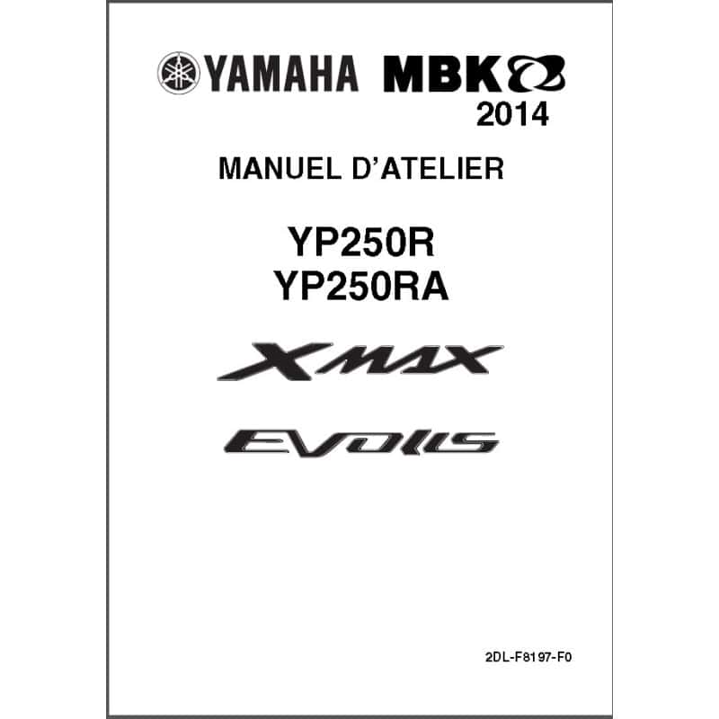 XMAX Evolis 250 14-16 - Manuel cles USB YAMAHA MBK