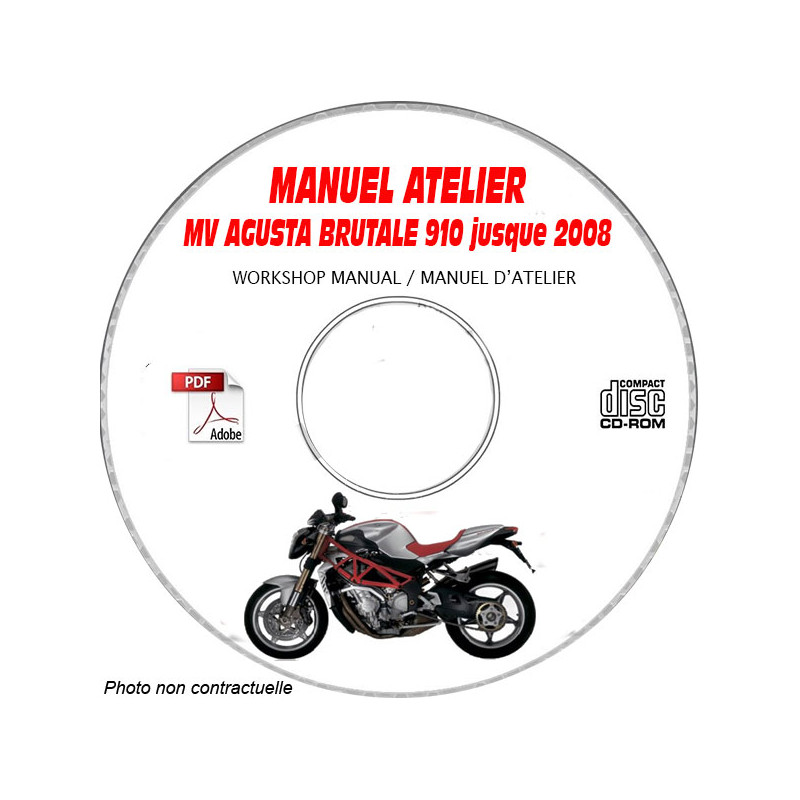 BRUTALE 910 R-S  - Manuel Atelier CDROM MV AGUSTA Anglais