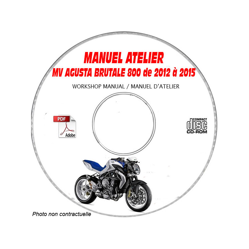 BRUTALE 800 12-15  - Manuel Atelier CDROM MV AGUSTA Anglais