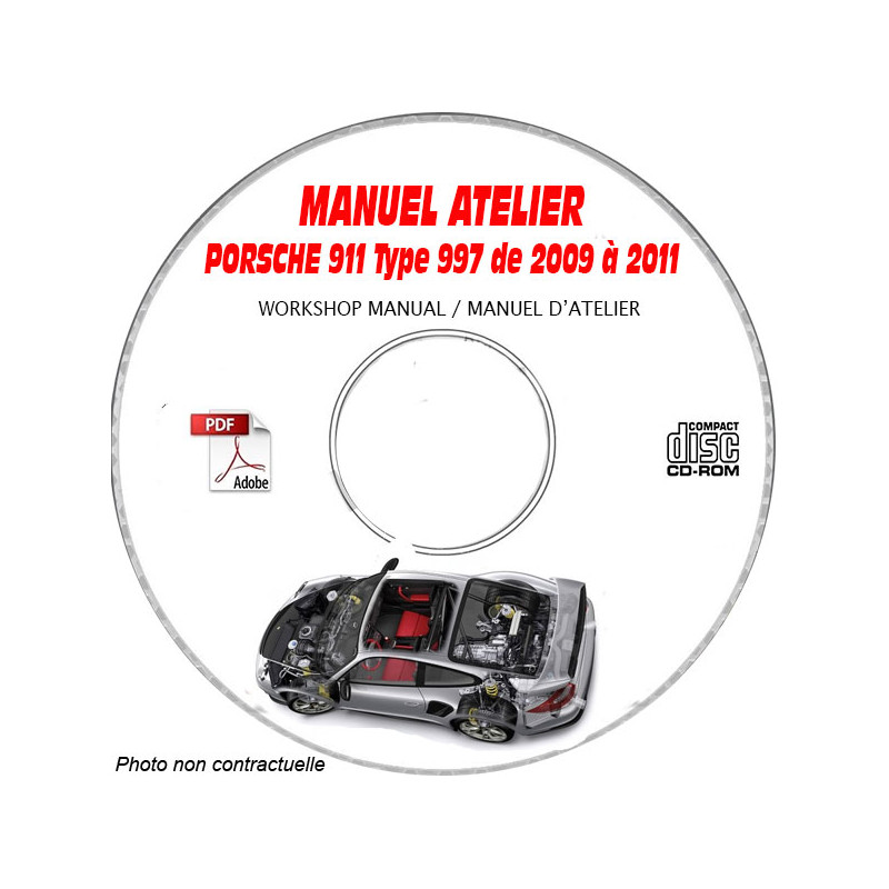 911 Type 997 09-11 - Manuel Atelier CDROM PORSCHE Anglais