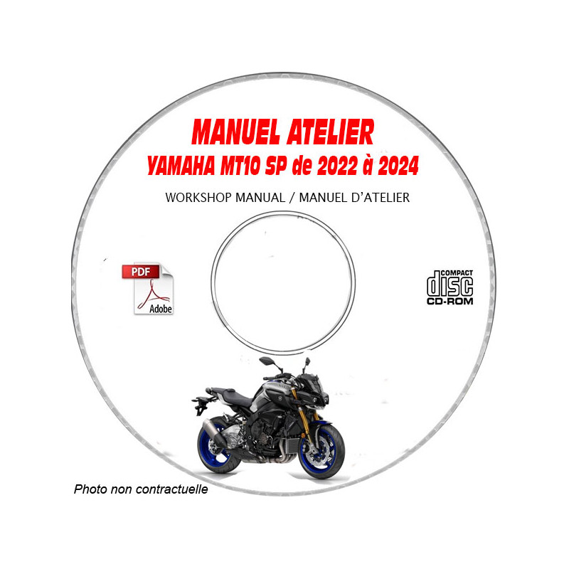 MT-10 SP  22-24  - Manuel Atelier CDROM YAMAHA  Anglais