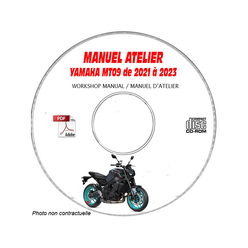 MT-09 21-23  - Manuel Atelier CDROM YAMAHA  Anglais