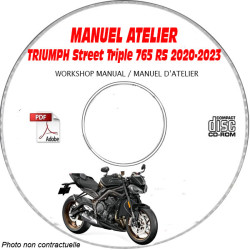 STREET TRIPLE 765 RS 20-23 - Manuel Atelier CDROM TRIUMPH Anglais