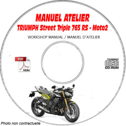 STREET TRIPLE 765 RS Moto2 23 - Manuel Atelier CDROM TRIUMPH Anglais