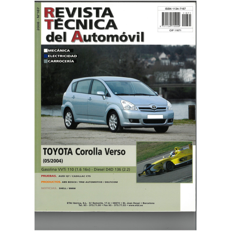 Corolla Verso  - Revue Technique TOYOTA Espagnol