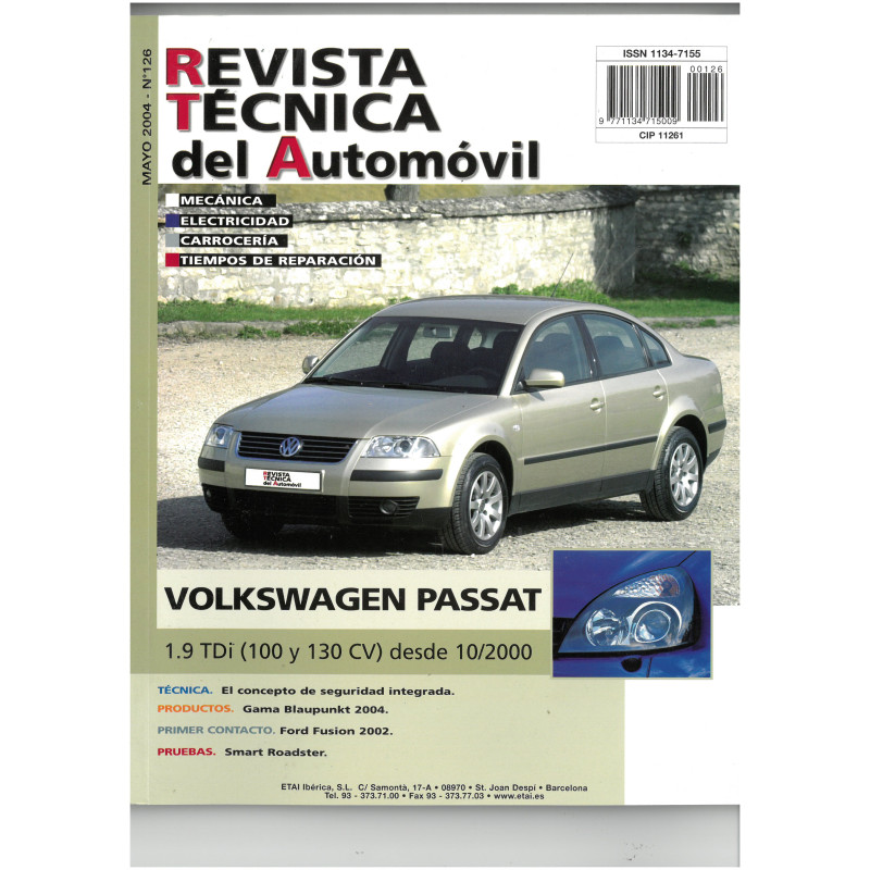 PASSAT Diesel 00-  - Revue Technique VW VOLKSWAGEN Espagnol