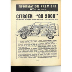 CX2000 - Revue Technique Citroen