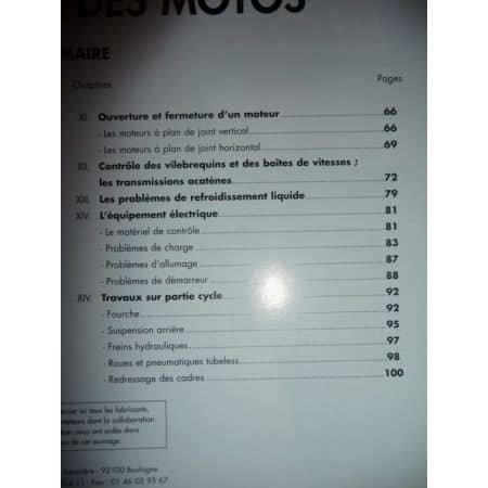 Reparation Revue Technique moto