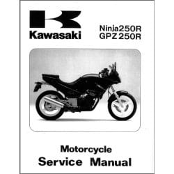 KAWASAKI GP7 250R - NINJA 250R de 1986 à 1987 manuel d'atelier anglais