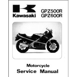 KAWASAKI GPZ 500 de 1985 à 1987 - GPZ 600 de 1985 à 1989 manuel d'atelier anglais