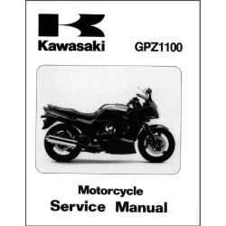 KAWASAKI GPZ 1100 de 1995 manuel d'atelier anglais