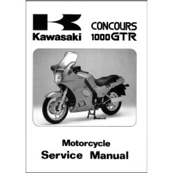 KAWASAKI 1000 GTR de 1986 à 2005 manuel d'atelier Anglais