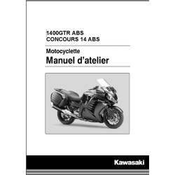 KAWASAKI 1400 GTR de 2015 à 2016 manuel d'atelier français