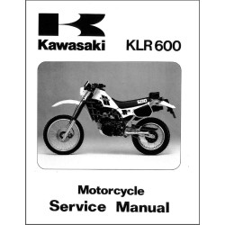KAWASAKI KLR 600 de 1984 manuel d'atelier anglais