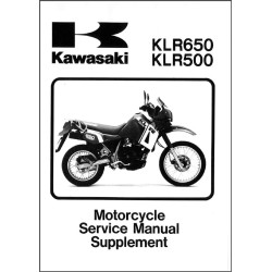 KAWASAKI KLR 500 de 1988 - KLR 650  de 1987 à 2005 manuel d'atelier anglais