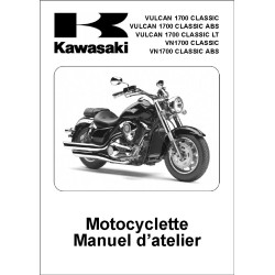 manuel d'atelier KAWASAKI  VN 1700 VULCAN classic de 2009 à 2014
