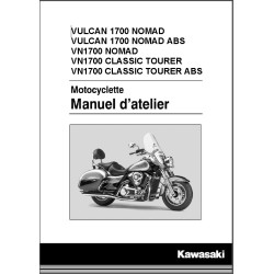 manuel d'atelier KAWASAKI  VN 1700 VULCAN Classic Tourer - VULCAN Nomad de 2009 à 2016