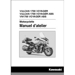 manuel d'atelier KAWASAKI  VN 1700 Voyager  de 2009 à 2016